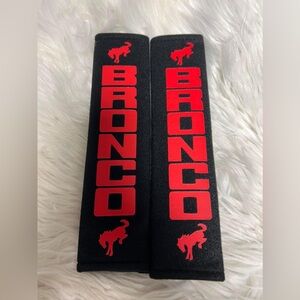 Bronco seatbelt covers